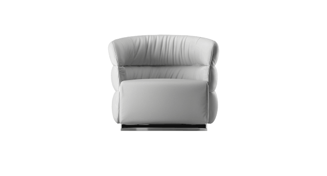Natuzzi Italia, Natuzzi Leather Swivel Recliner Chair