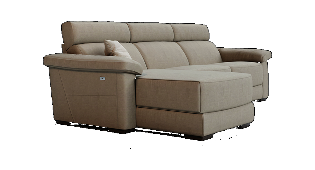Estremo Modular Sofa With Power Chaise, Sofa With 2 Recliners And Chaise Longue