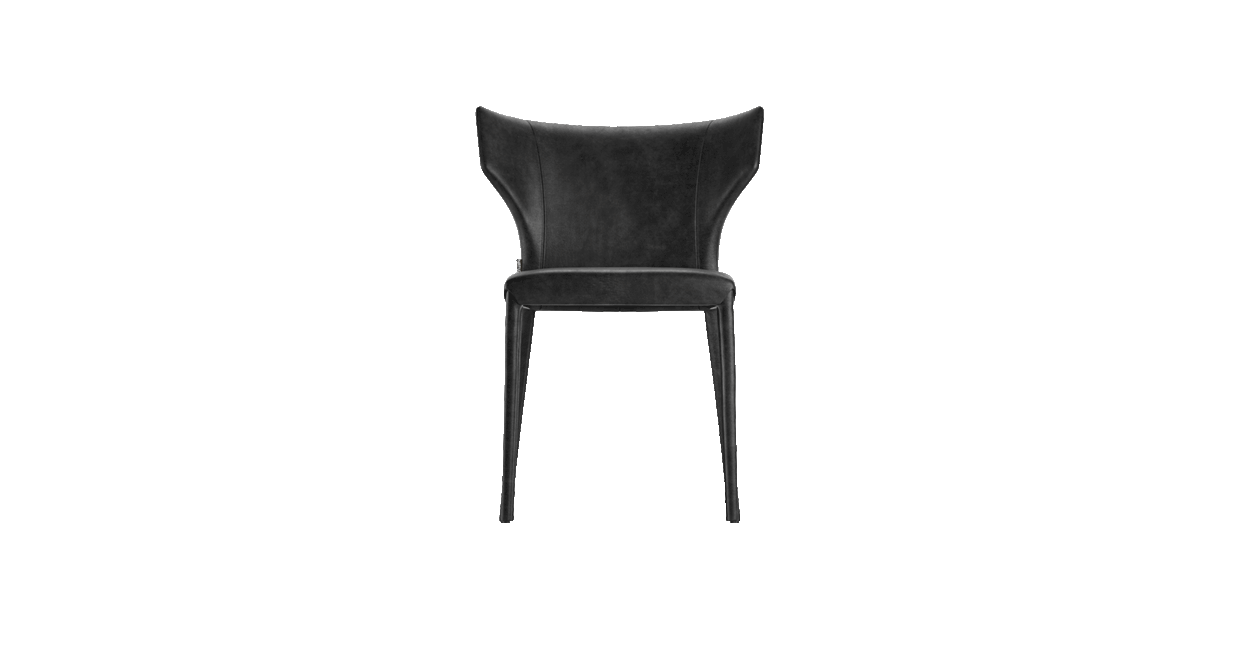 Preset default image - PI GRECO Dining chair Leather Black