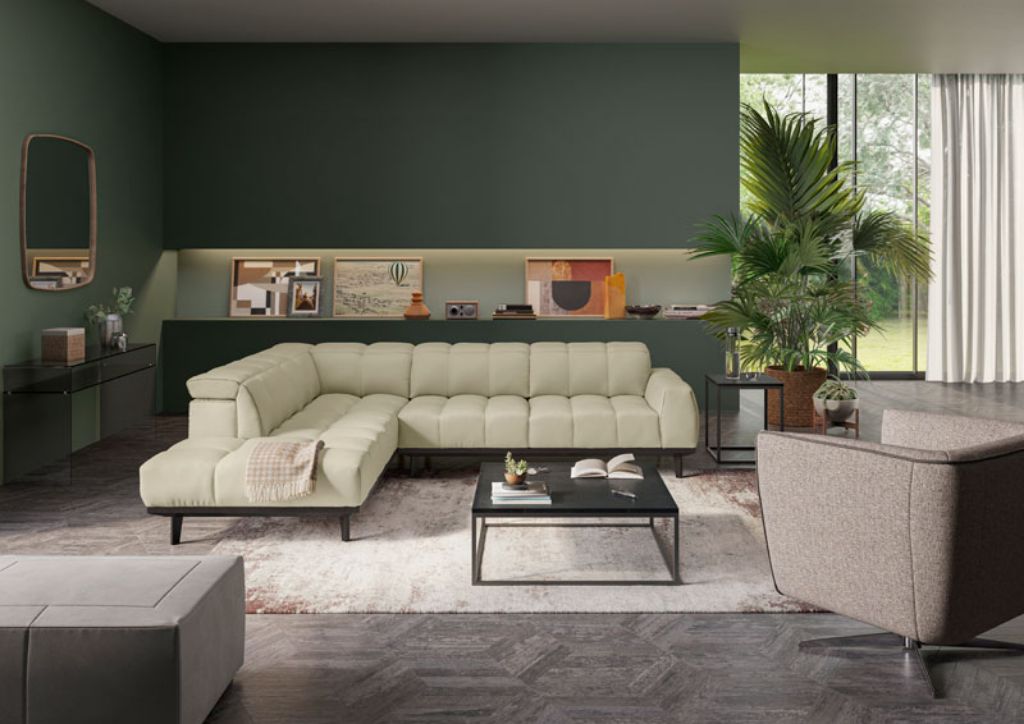 Autentico Sectional Sofa With End Unit, Natuzzi Leather Sectional Furniture