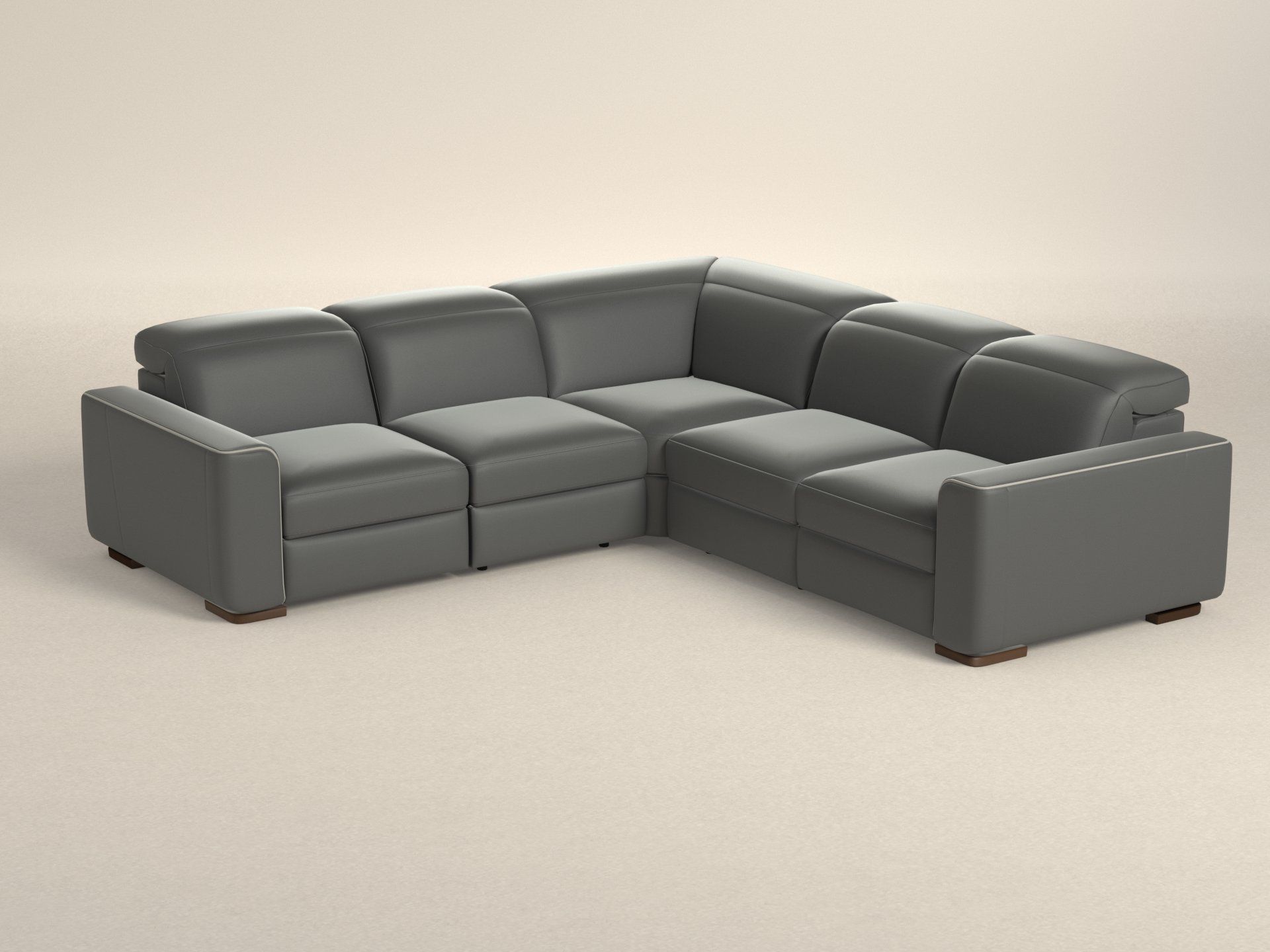 Preset default image - Diesis Sectional Corner Recliner Sofa - Leather