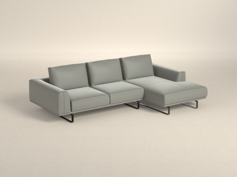 Preset default image - Tempo Sofa with Chaise on right side - Leather