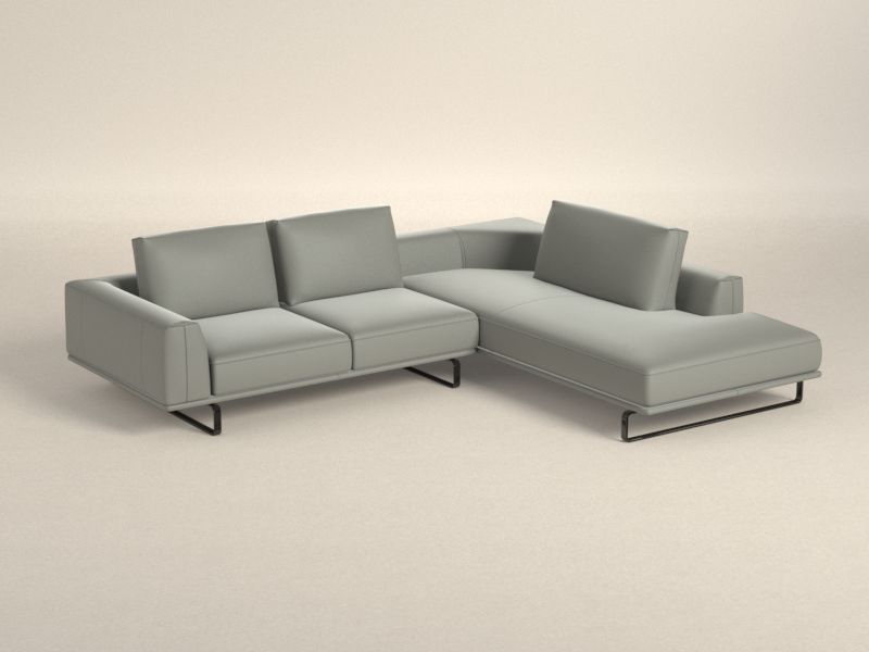 Preset default image - Tempo Sectional Sofa with right open end - Leather