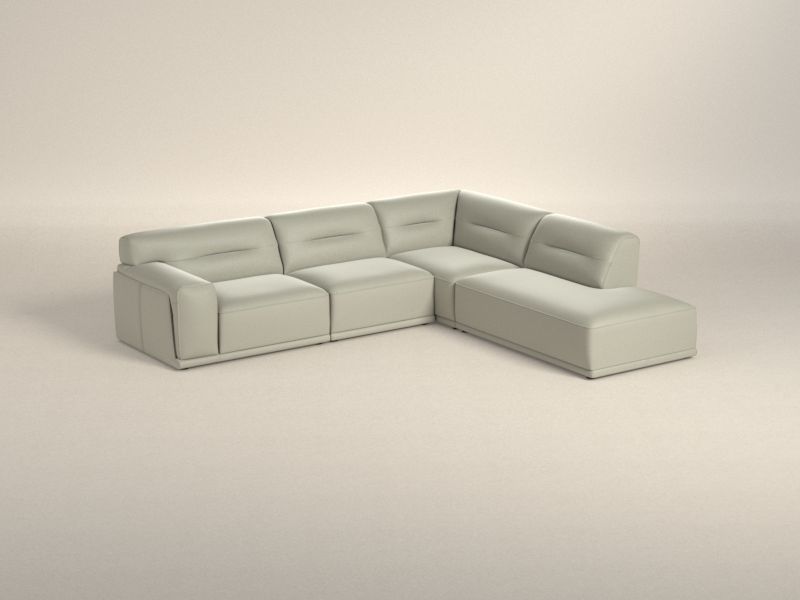 Preset default image - Dorian Sectional Sofa with right open end - Leather