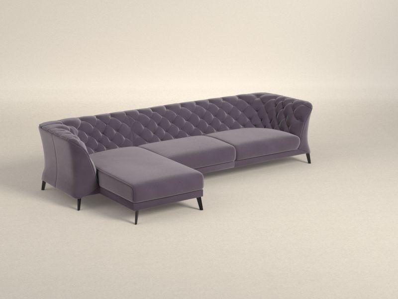 Preset default image - La Scala Sofa with Chaise on left side - Fabric
