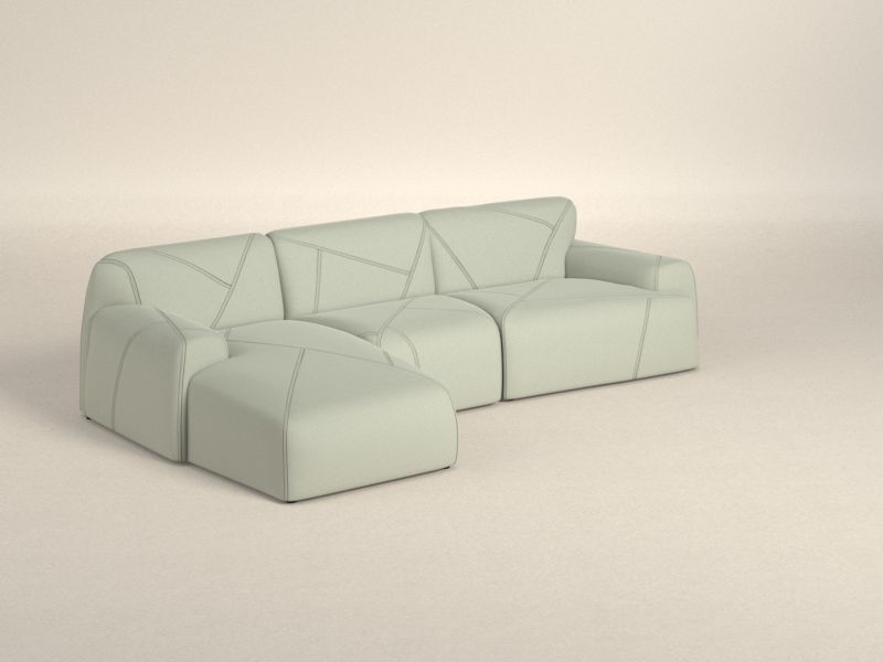 Preset default image - Buddie Sofa with Chaise on left side - Fabric