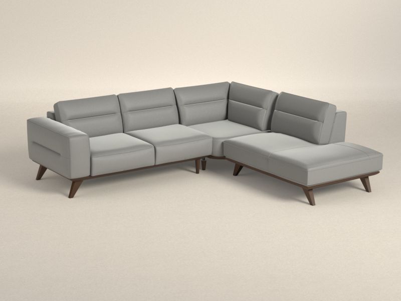 Preset default image - Adrenalina Sectional Sofa with right open end - Leather