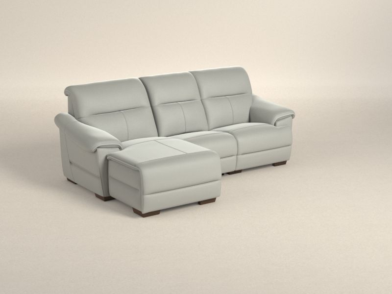 Preset default image - Potenza Sofa with Chaise on left side - Leather