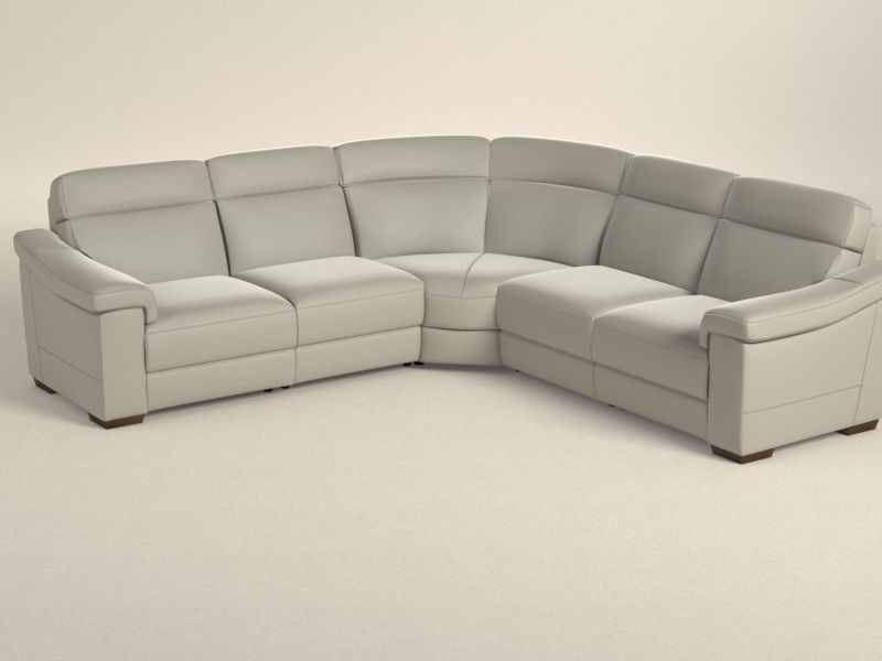 Preset default image - Giulivo Sectional Corner Recliner Sofa - Leather