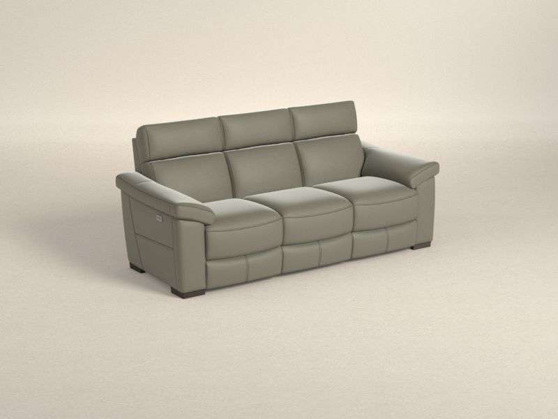 Preset default image - Estremo Recliner Three seater sofa - Leather