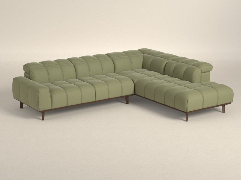 Preset default image - Autentico Sectional Sofa with right open end - Fabric