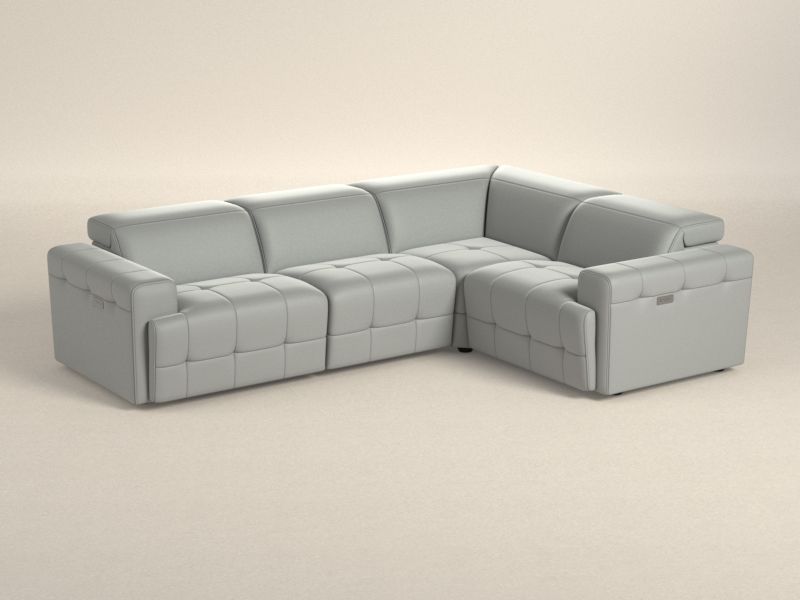 Preset default image - Intenso Sectional Sofa with corner on right side - Leather