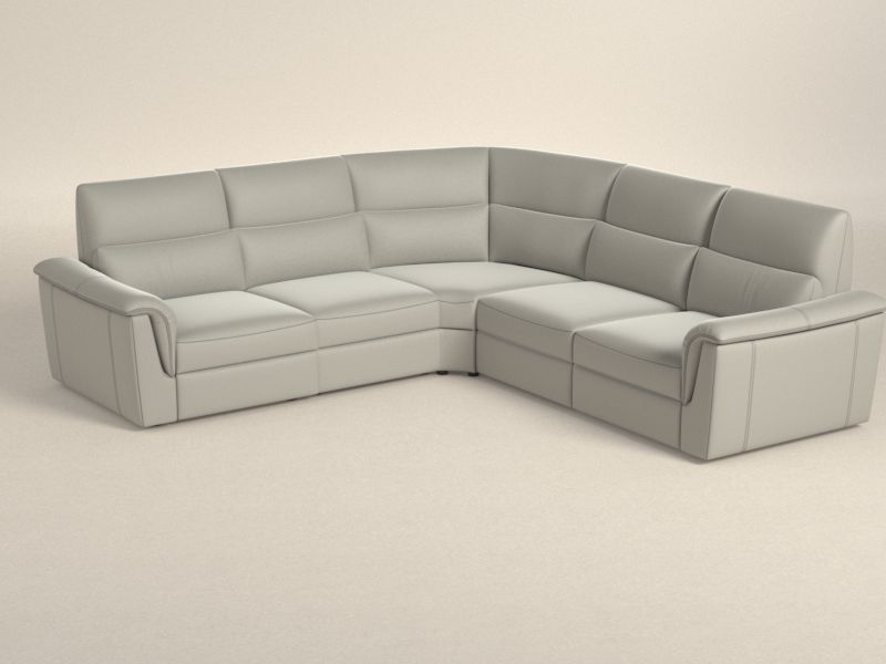 Preset default image - Amorevole Sectional Corner Recliner Sofa - Leather