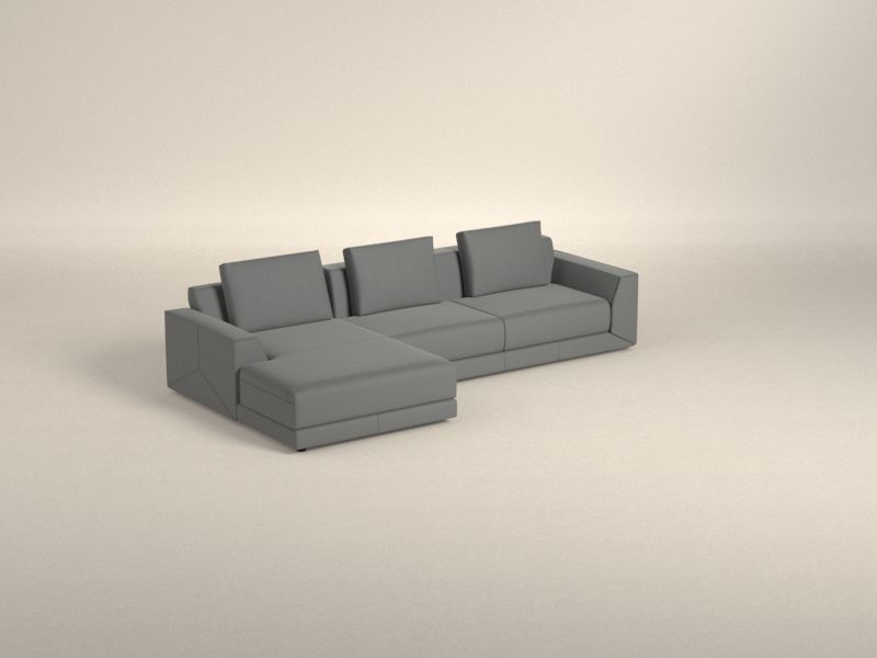 Preset default image - Kartun Sofa with Chaise on left side - Leather
