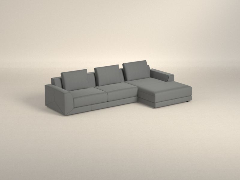 Preset default image - Kartun Sofa with Chaise on right side - Leather