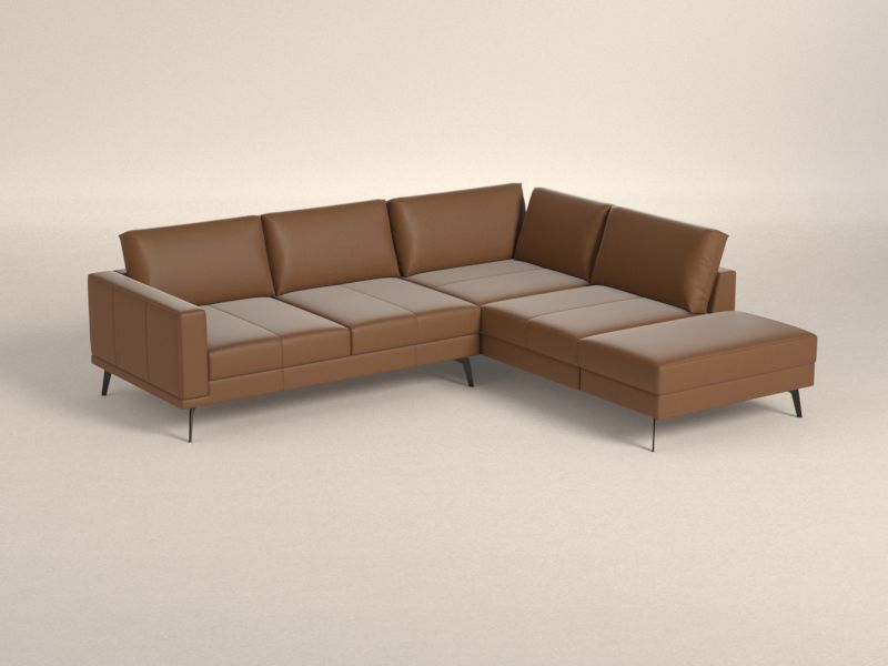 Preset default image - Wessex Sectional Sofa with right open end - Leather