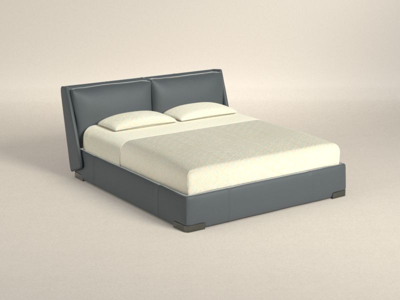 Preset default image - Fenice King Bed (Mattress 180x200) - Leather