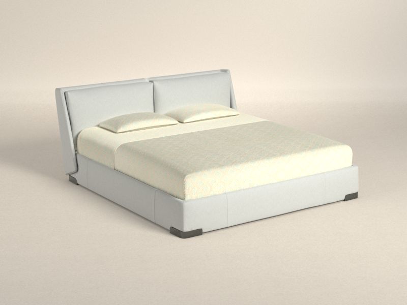 Preset default image - Fenice Grand lit double avec rangement (matelas 193x200) - Tissu