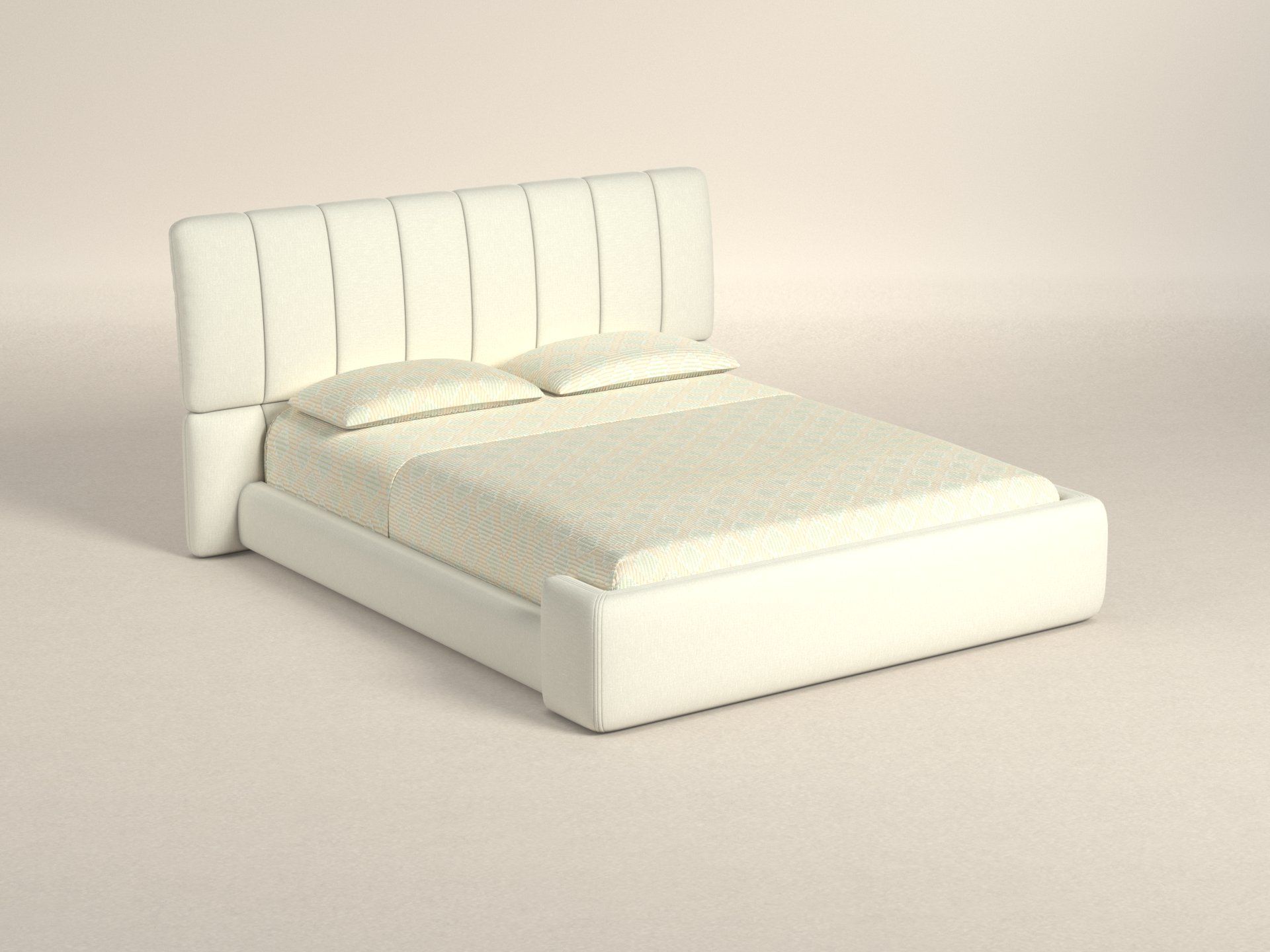 Preset default image - Briq Queen Bed (Mattress 160x200) - Fabric