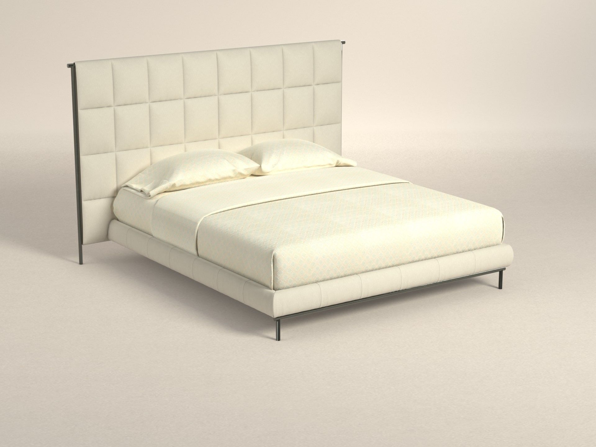 Preset default image - Ema Queen Bed (Mattress 160x200) - Fabric
