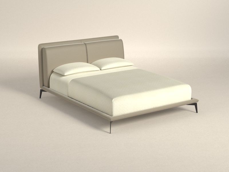 Preset default image - Giunca Queen Bed (Mattress 160x200) - Leather