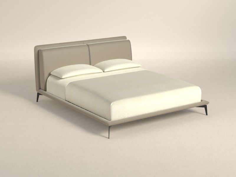 Preset default image - Giunca King Bed (Mattress 180x200) - Leather