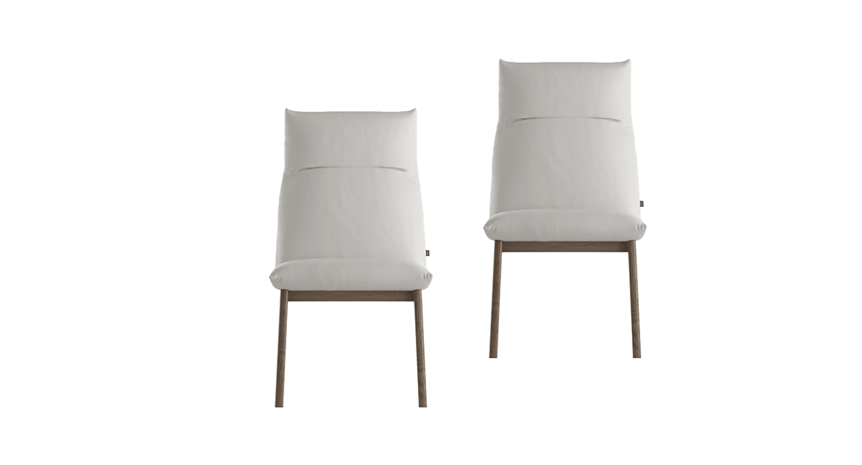Preset default image - SOVRANA 2 Dining chair Leather White