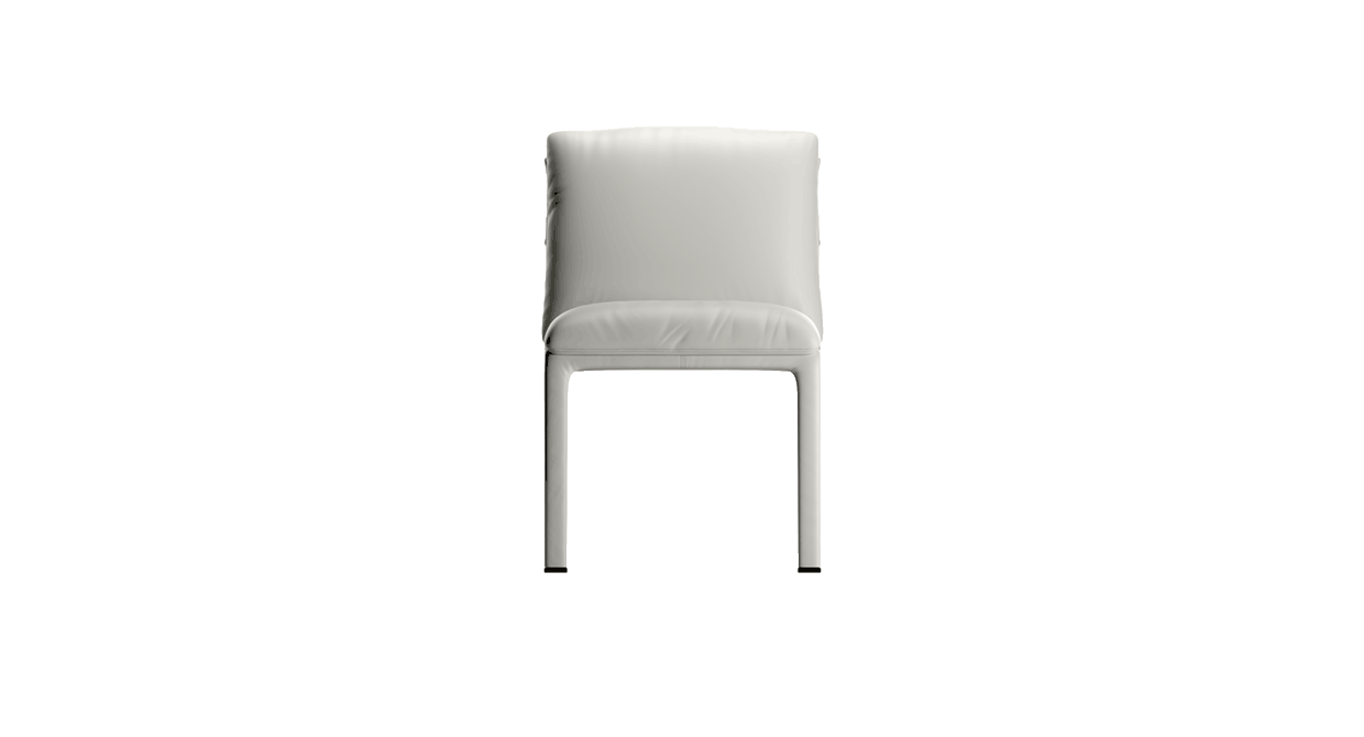Preset default image - AMBRA Dining chair Leather White