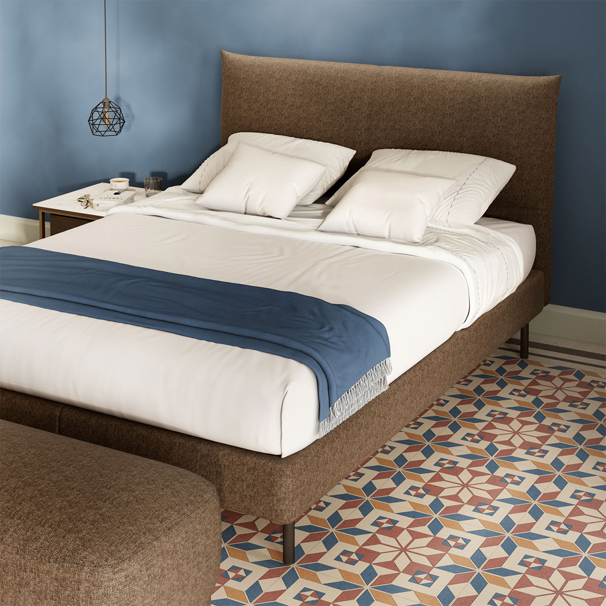 Natuzzi editorial - A bed like a sculpture
